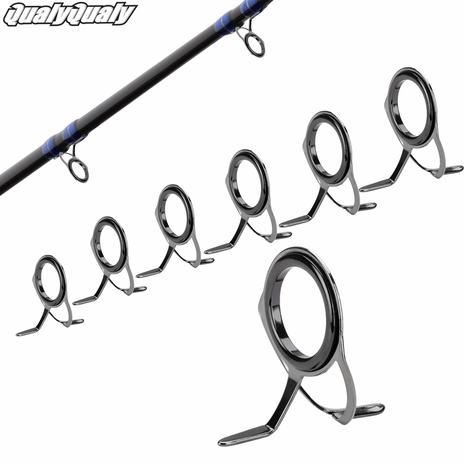 Fishing Rod Casting - 7pcs Fishing Rod Guides ชุดซ่อม 0.96-3.3