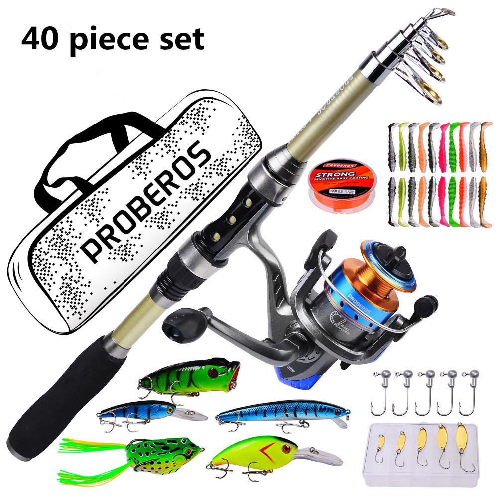 Fishing Rod Fly - ชุดแท่งทะเลใหม่ 40 ชิ้น, แท่งบินระยะไกล, เหยื่ออ่อน, เบ็ดตกปลา
