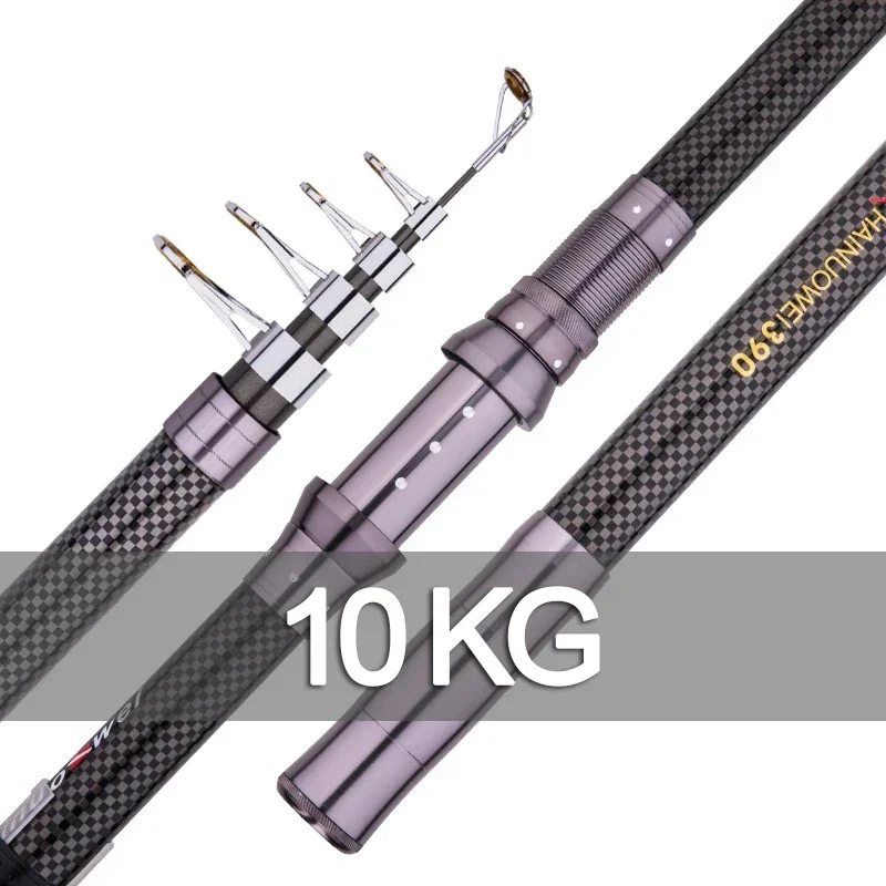Fishing Rod Surf - คันเบ็ดตกปลาแบบพกพา ยืดหดได้ รุ่นใหม่ ขนาด 2.4ม., 2.7ม.,