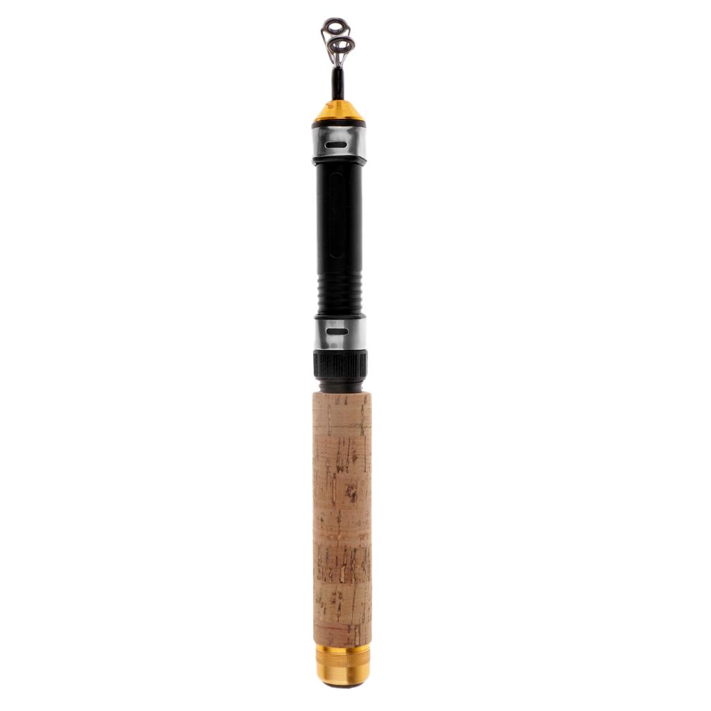 Fishing Rod Ice - คันเบ็ดตกปลาน้ำแข็งแบบยืดหดได้ ขนาดเล็ก น้ำหนักเบาพิเศษ สำหรับตกปลาในทะเลสาบ แม่น้ำ ลำธาร