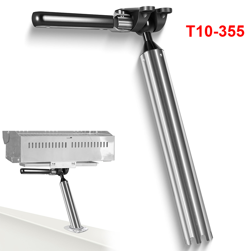 Fishing Rod Boat - ที่ยึดคันเบ็ดแบบปรับได้ทุกมุมสำหรับยึดกับเตาแม็กมาแบบสี่เหลี่ยมทุกชนิด เหมาะสำหรับเตาขนาด 9