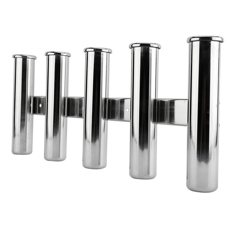 Fishing Rod Rack - ที่วางคันเบ็ดตกปลา B48B ผิวกระจก สแตนเลส 316 แบบ