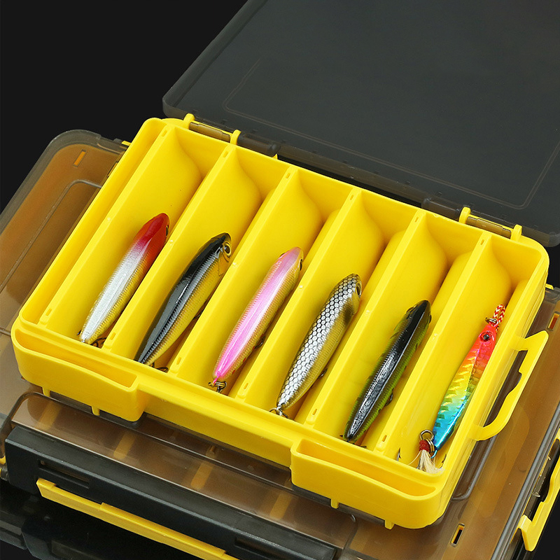 Fishing Rod Case - ❤️ กล่องใส่เหยื่อตกปลาแบบสองด้าน, กล่องเก็บอุปกรณ์ตกปลา 12 ช่องพร้อมหัวเข็มขัด 2