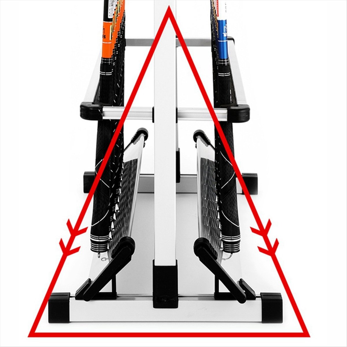 Fishing Rod Rack - ABST ที่วางคันเบ็ดอลูมิเนียม ที่เก็บคันเบ็ด ความจุ 12 ชิ้น
