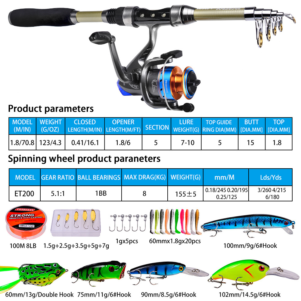ชุดแท่งทะเลใหม่ 40 ชิ้น, แท่งบ - Fishing Rod Fly บทวิจารณ์และราคา