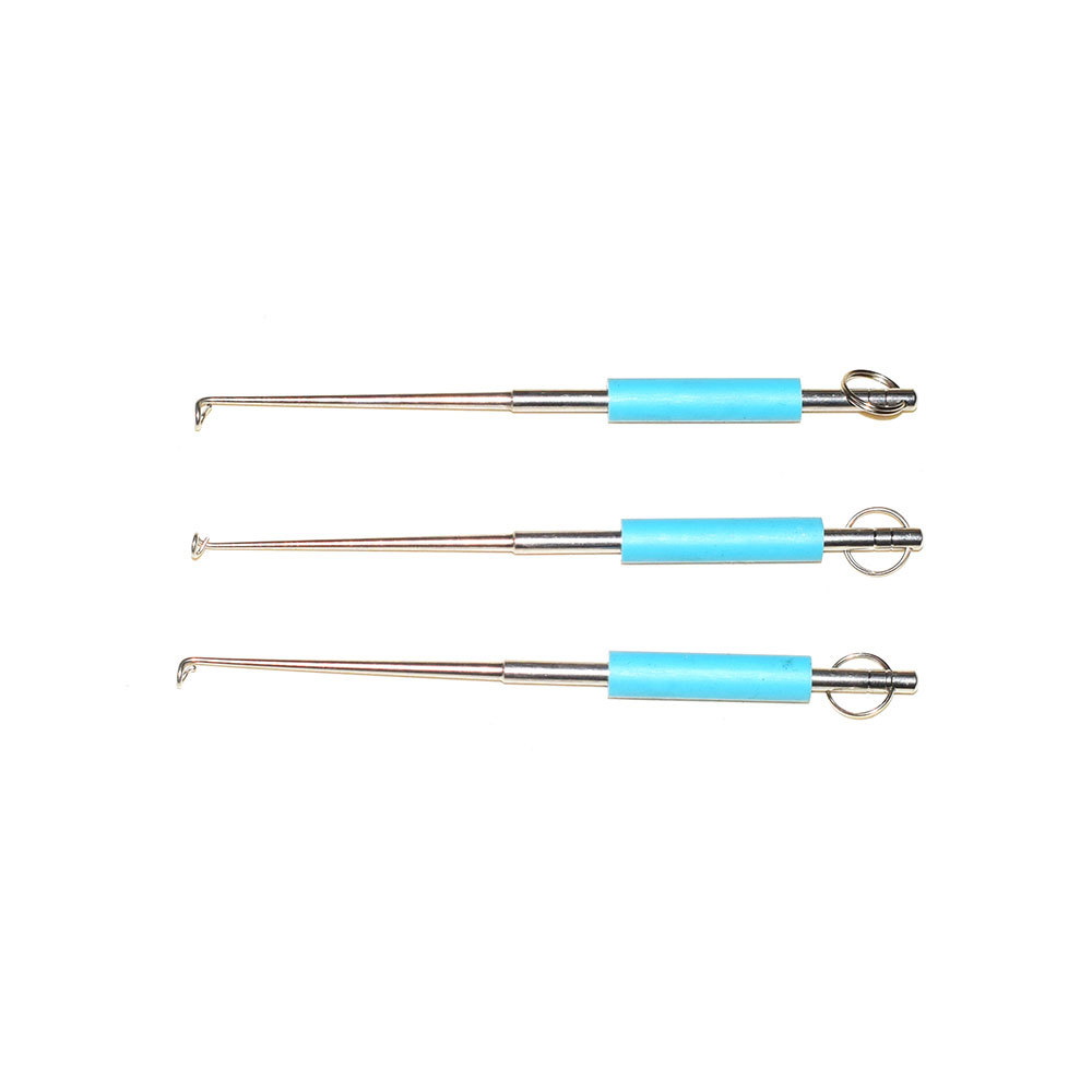 1ชิ้นตะขอตกปลาสแตนเลสปลอดภัยอุ - Fishing Rod Building Kit บทวิจารณ์และราคา