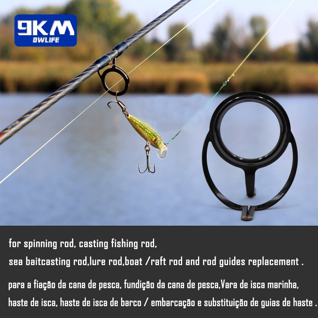 ตกปลาRodชุดซ่อมSpinning Rod Bu - Fishing Rod Casting บทวิจารณ์และราคา
