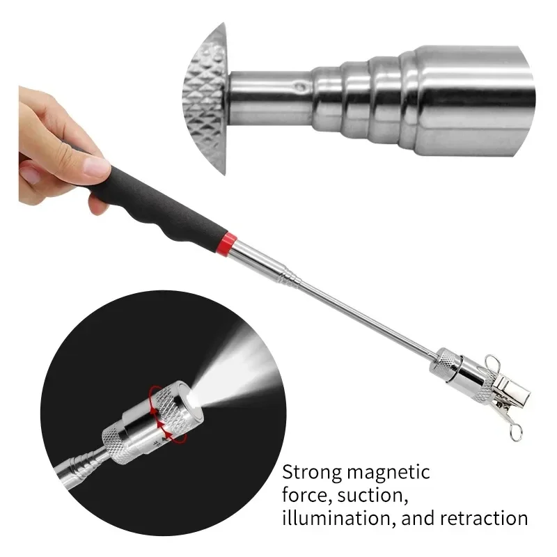 Telescopic Magnetic ปากกา LED  - Fishing Rod Travel บทวิจารณ์และราคา