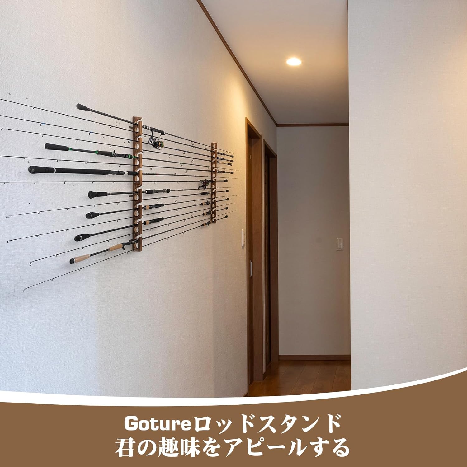 Goture ไม้ผู้ถือ Rod ตกปลา 8 ห - Fishing Rod Rack บทวิจารณ์และราคา