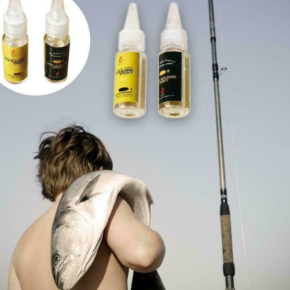 2 ชิ้นกาวตกปลาเบ็ดตกปลาอีพ็อกซ - Fishing Rod Building Kit บทวิจารณ์และราคา