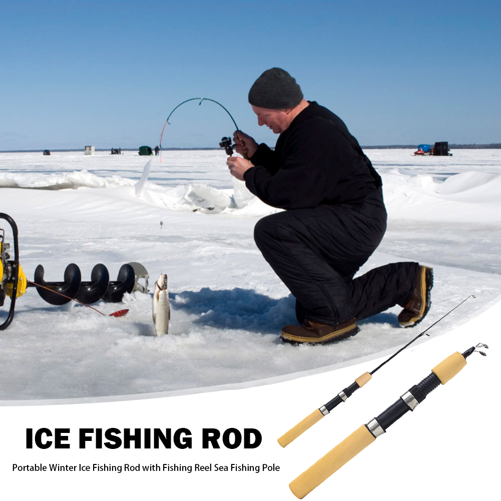 คันเบ็ดตกปลาน้ำแข็งแบบพกพา คัน - Fishing Rod Ice บทวิจารณ์และราคา