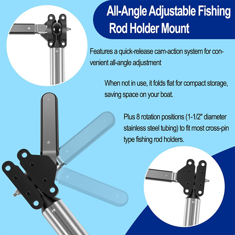 ที่ยึดคันเบ็ดแบบปรับได้ทุกมุมส - Fishing Rod Boat บทวิจารณ์และราคา