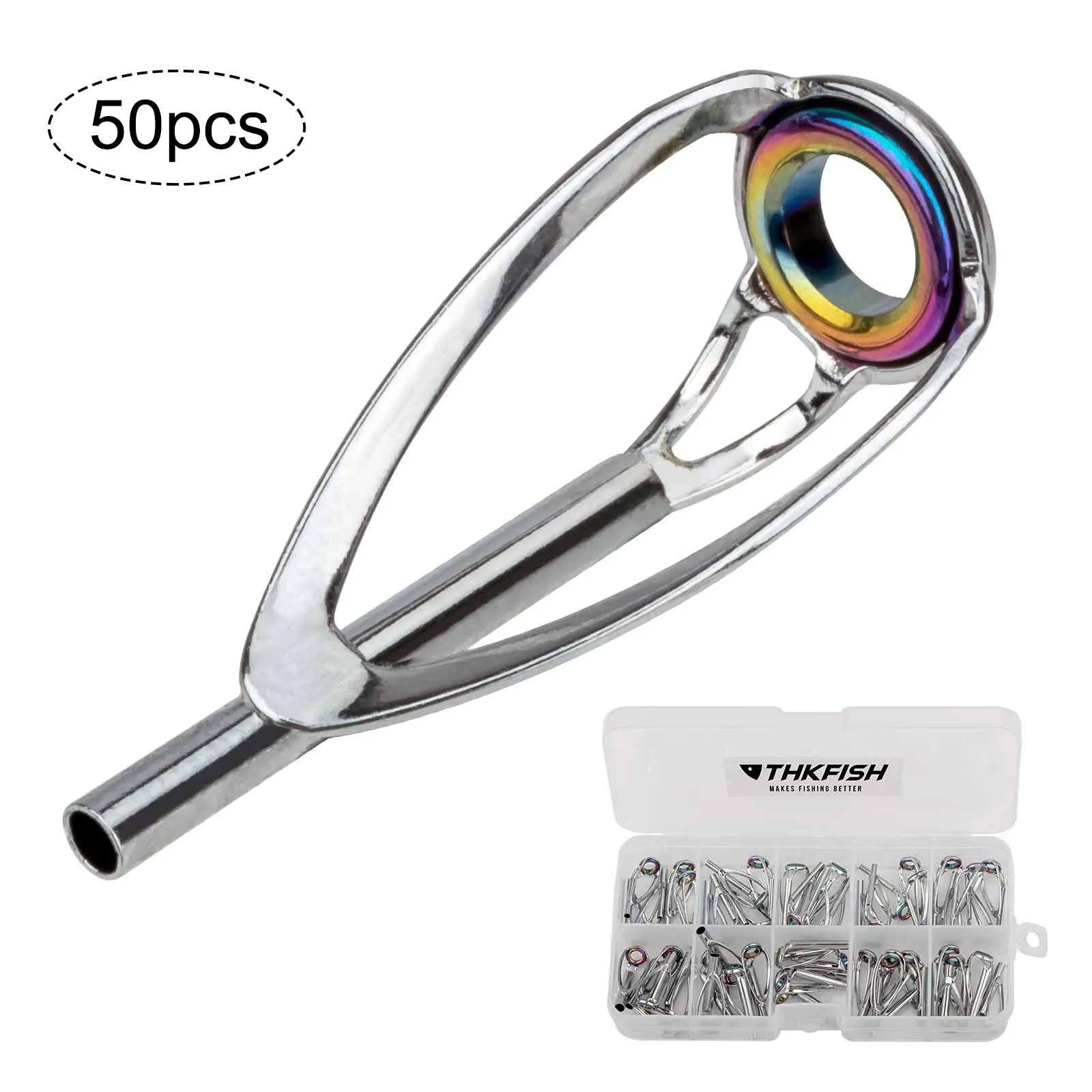 50pcs Fishing Rod TIP TOP ชุดซ - Fishing Rod Tip Replacement บทวิจารณ์และราคา