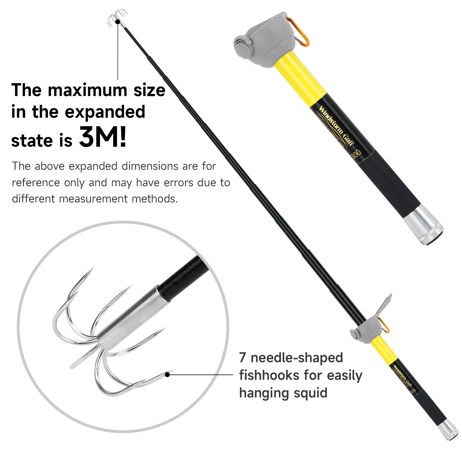 เบ็ดตกปลาหมึก SANLIKE 7 ง่าม ส - Fishing Rod Carbon Fiber บทวิจารณ์และราคา