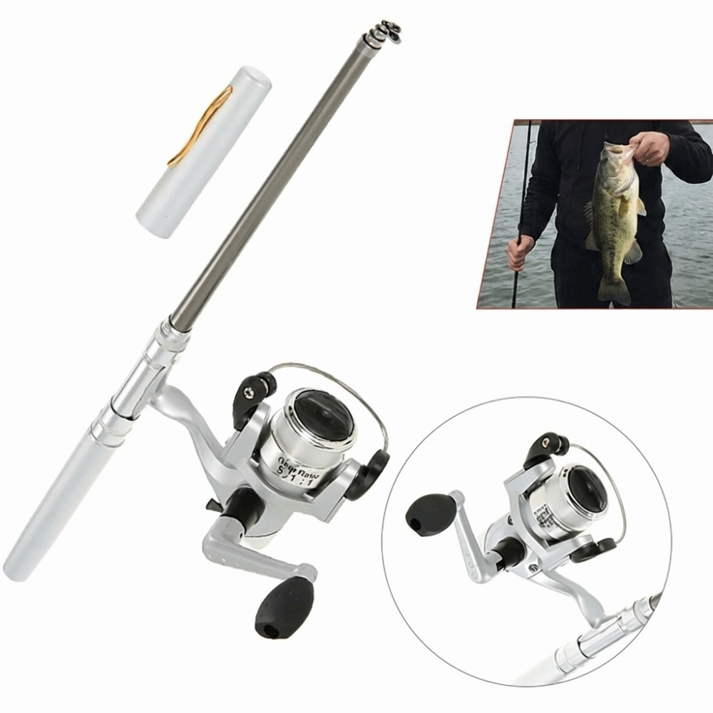 คันเบ็ดตกปลาพกพาแบบยืดหดได้ น้ - Fishing Rod Fly บทวิจารณ์และราคา
