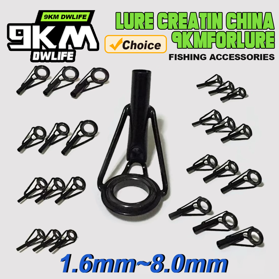 5 ชิ้นตกปลา Rod Tip Guides ชุด - Fishing Rod Tip Replacement บทวิจารณ์และราคา