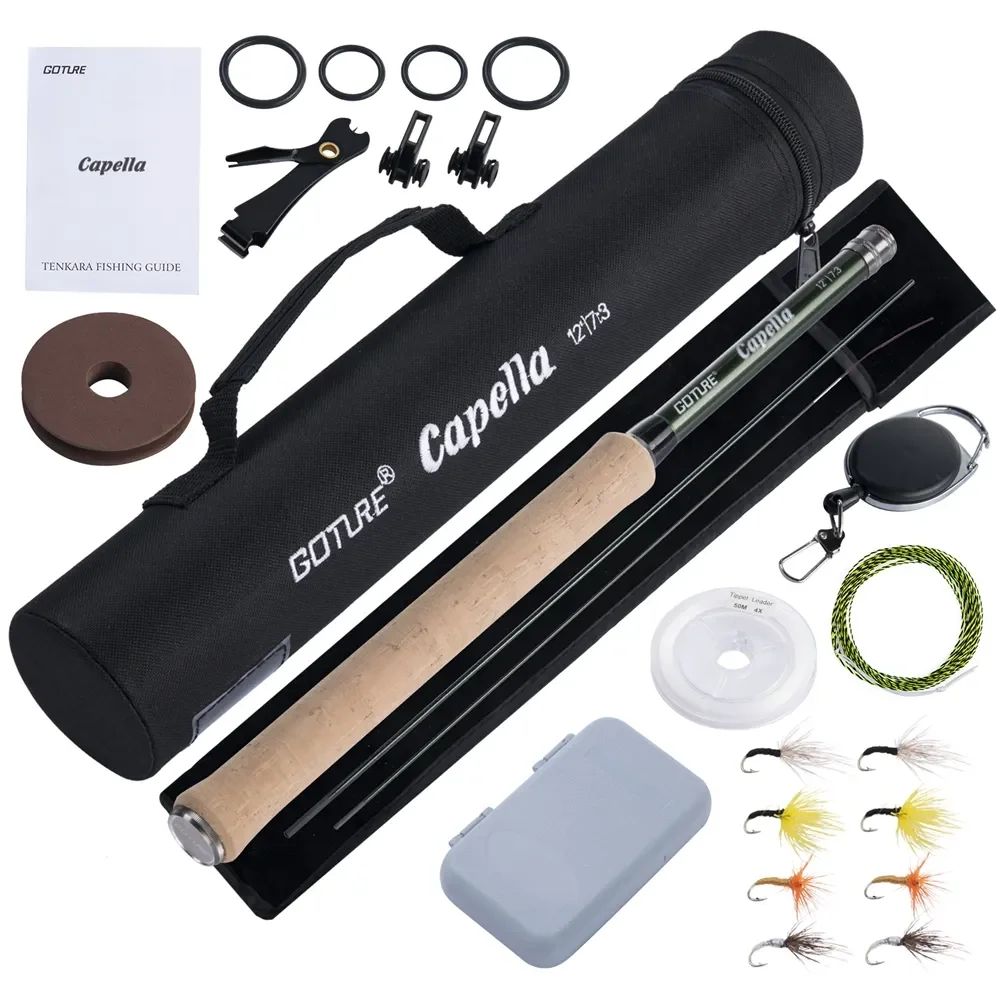 ชุดคันเบ็ดตกปลาแบบเท็นคาร่า Go - Fishing Rod Carbon Fiber บทวิจารณ์และราคา